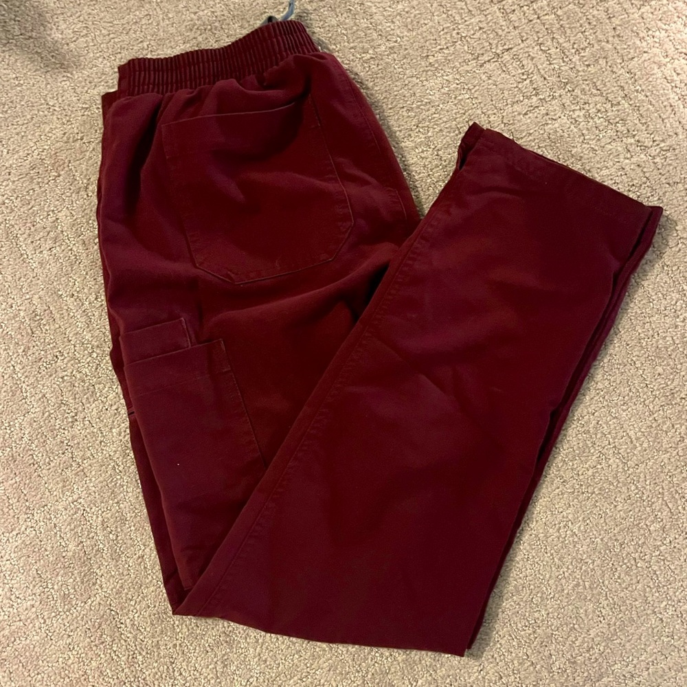 Figs Burgundy Yola Pants